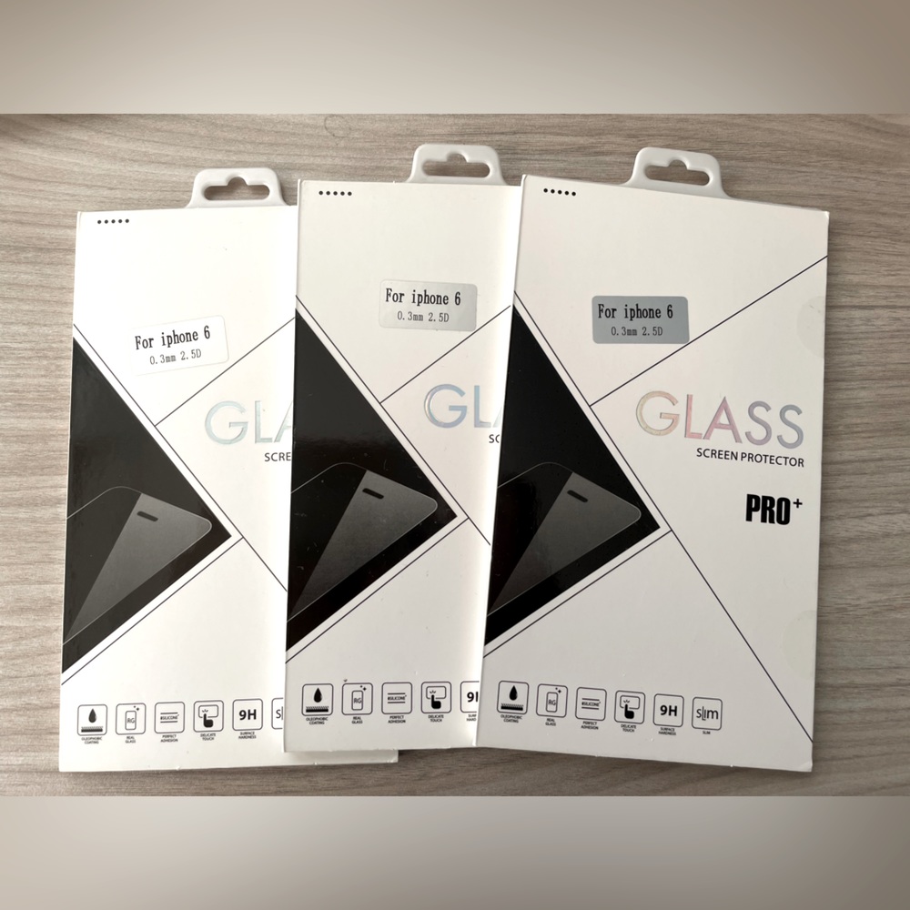 🌸10 Tempered Glass Screen Protector for Iphone 6, 7, 8 (10 Counts)